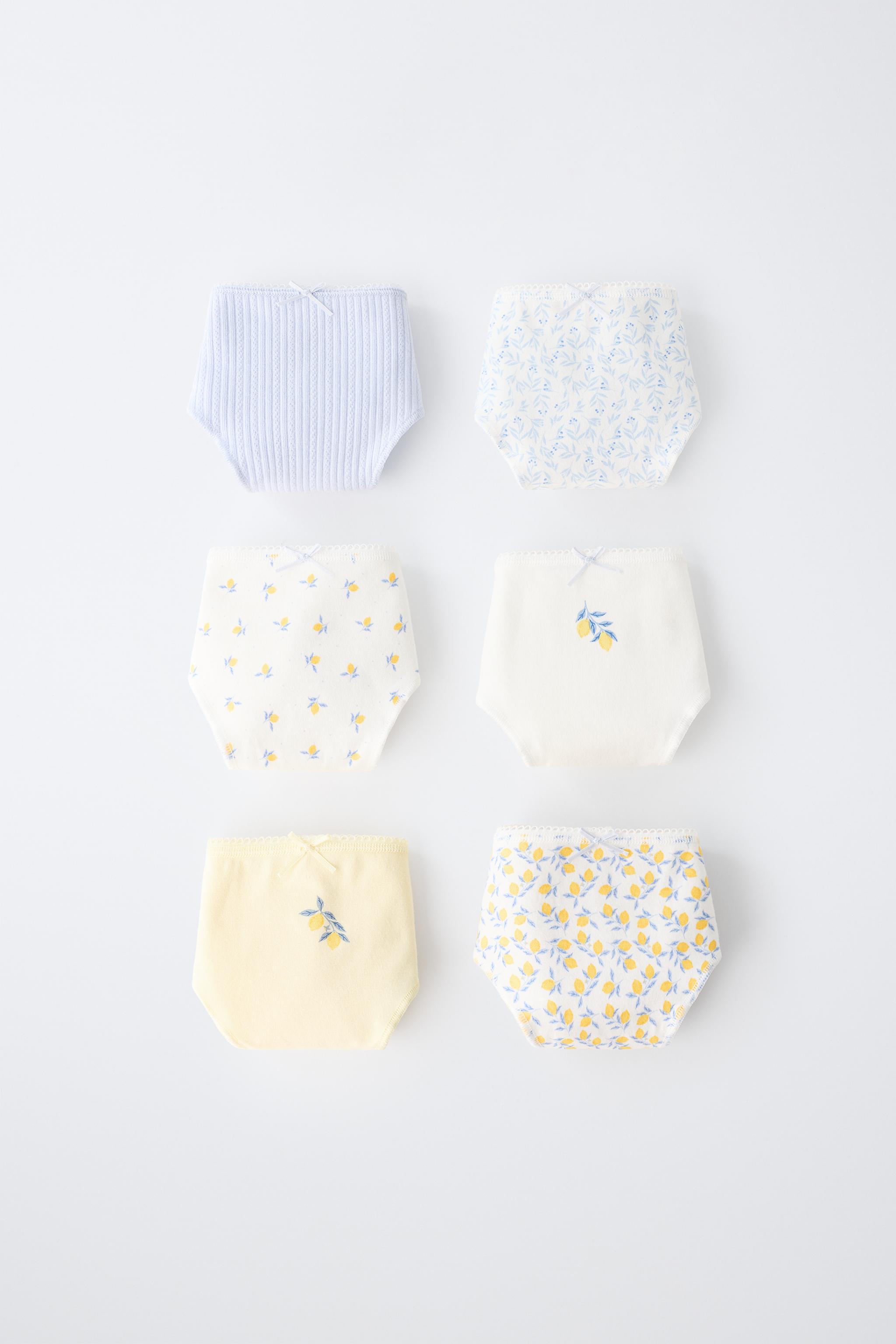 6-14 ANS/ LOT DE SIX CULOTTES CITRONS